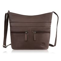 torebka damska skórzana na ramię pojemna brązowa paolo peruzzi ay-23-br