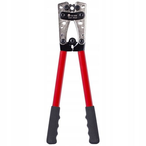 Zaciskarka do Końcówek Praska do Kabli Konektorów Tulejek 6-50mm2 HEX NEKU na Arena.pl