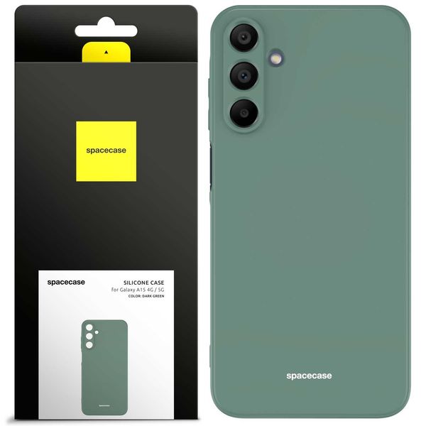 Spacecase Silicone Case Galaxy A15 4G / 5G Dark Green zdjęcie 1