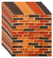 10x TAPETA CEGŁA SAMOPRZYLEPNA DIY NAKLEJKA 77x70CM