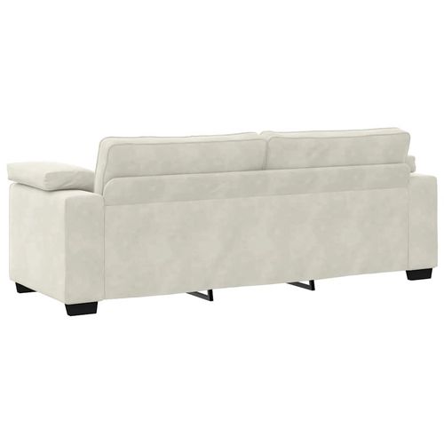 Sofa 3-osobowa, kremowa, 178 cm, aksamit na Arena.pl