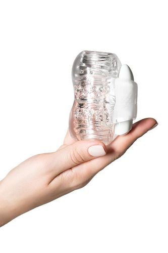 lingam khani, vibrating masturbator, tpe, transparent, 9 cm na Arena.pl