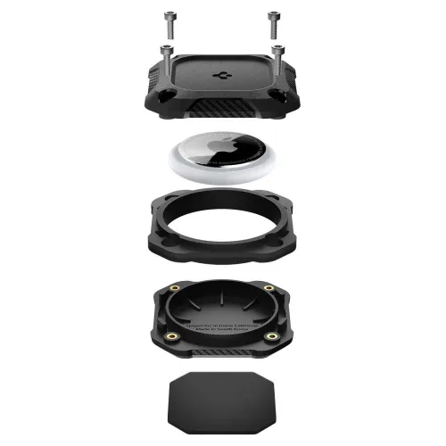 Etui Spigen Tough Armor na AirTag 1 / 2 - czarne na Arena.pl