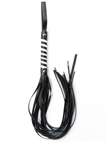 Bicz, pejcz Black white long stripe flogger na Arena.pl