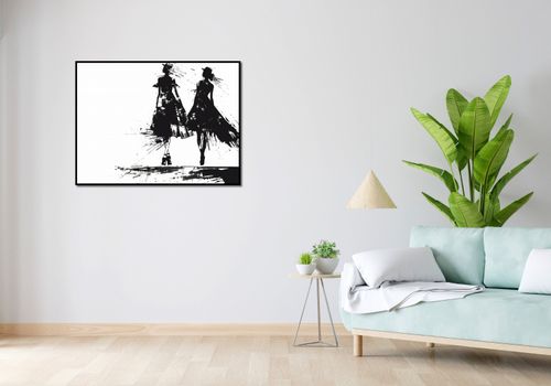 Plakat 100x75cm Atramentowy Przerys na Arena.pl