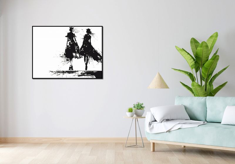 Plakat 100x75cm Atramentowy Przerys zdjęcie 4