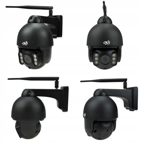 BEZPRZEWODOWA KAMERA OBROTOWA ZEWNĘTRZNA WIFI CZARNA 8Mpx 4K MONITORING DVS na Arena.pl