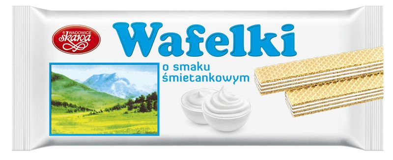 SKAWA WAFELKI 80G ŚMIETANKOWE zdjęcie 1