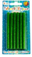 klej do pistoletu 6szt. 7x100mm zielony | jb07-zi