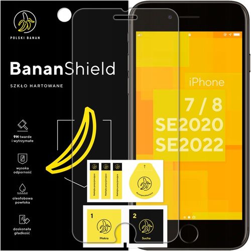 Szkło hartowane 9H BananShield do Apple iPhone 7 / 8 / SE 2020 / SE 2022 na Arena.pl
