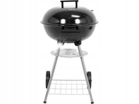 GRILL OGRODOWY WĘGLOWY RUSZT STALOWY OKRĄGŁY 41CM POKRYWA Z POKROWCEM LUND