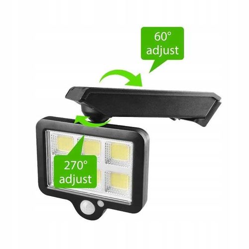 Halogen solarny 4 x Cob czujka ruchu i zmierzchu na Arena.pl