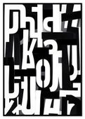 Plakat litery typografia 40x50 cm