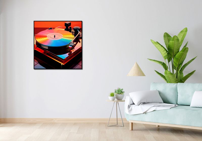 Plakat 80x80cm Wibracje Retro Winyli zdjęcie 4