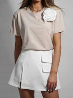 T-shirt damski lilalou beżowy