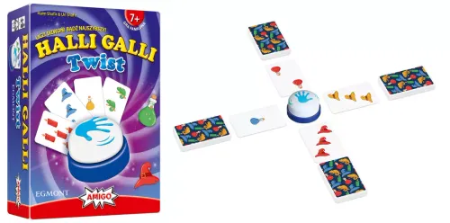 Szybka dynamiczna i zabawna gra karciana dla dzieci 7+ Halli Galli Twist na Arena.pl