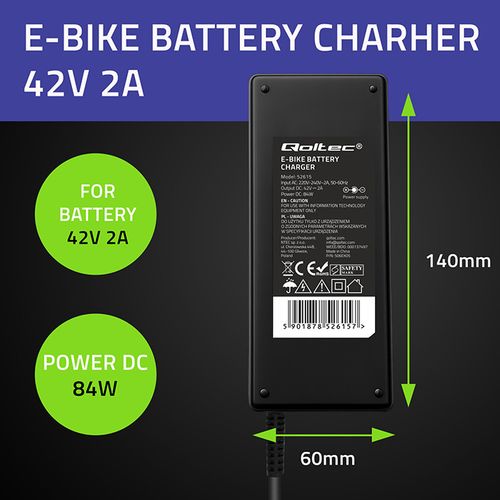 Ładowarka Qoltec 36V/42V 2A do e-bike XLR 3-pin na Arena.pl