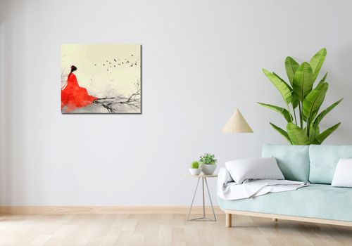 Obraz 70x60cm Diva Na Gałęzi na Arena.pl