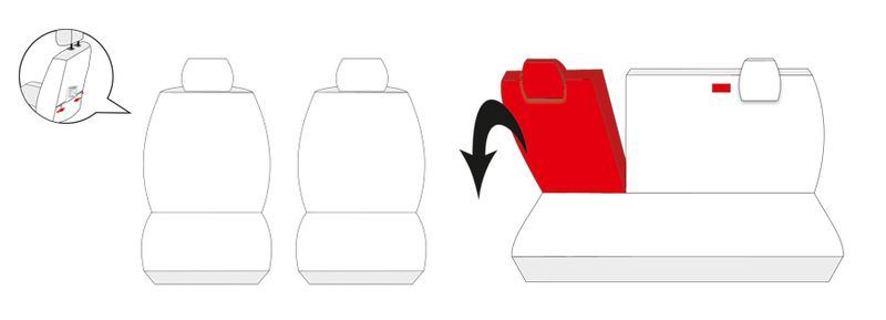Opel Corsa D 2006-2014 Pokrowce dopasowane na miarę zdjęcie 6
