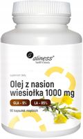 ALINESS OLEJ Z NASION WIESIOŁKA 1000mg 90 kapsułek Łagodzi bóle reumatyczne