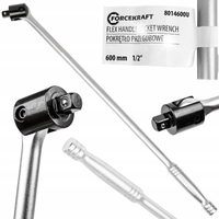 POKRĘTŁO PRZEGUBOWE OBROTOWE RĘKOJEŚĆ SOLIDNY KLUCZ DO KÓŁ 1/2" 600mm