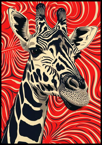 Plakat 68x98cm Wzrok Żyrafy zdjęcie 2