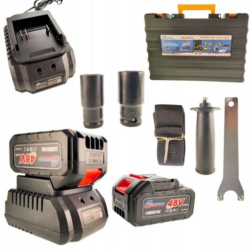 Zestaw narzędzi akumulatorowych 3W1 6Ah WKRĘTARKA SZLIFIERKA KLUCZ 48V na Arena.pl