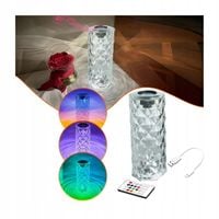 LAMPA STOLOWA LED KRYSZTAŁOWY DIAMENT Z BLUETOOTH, PILOTEM I GŁOŚNIKIEM