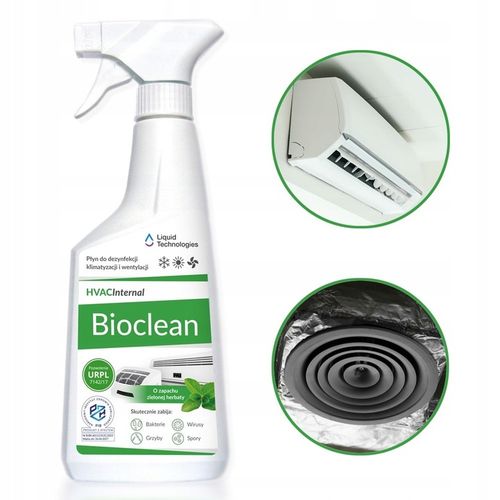 GOTOWY PŁYN BIOCLEAN 500 ml CZYSZCZENIE KLIMATYZACJI DEZYNFEKCJA ZAPACH BIO na Arena.pl