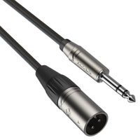 Kabel mikrofonowy Roxtone XLR męski Jack 6.3mm Stereo 3m Roxtone SMXJ260L3
