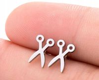 Kolczyki Srebrne Stal Chirurgiczna Boho Nożyczki  P3_Nożyczki