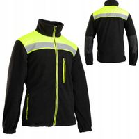 Polar roboczy BLUZA polarowa MĘSKA CIEPŁA ostrzegawcza odblaskowy BHP CE XL