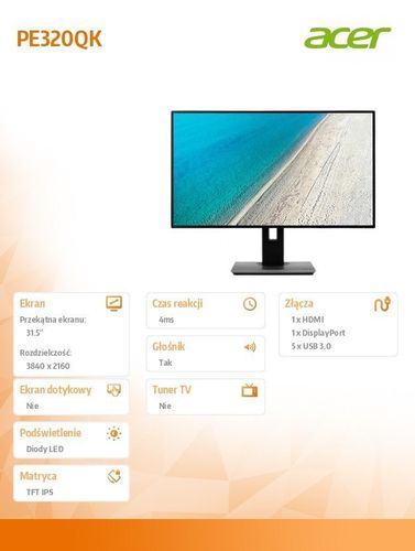 Monitor 31.5 PE320QK ProDesigner na Arena.pl