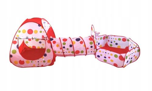 namiot biało czerwony z tunelem 16335 na Arena.pl