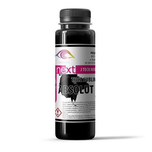 100 ml J-Teck J-Next ABSOLUT BLACK Sublimacja Temotransfer zdjęcie 1