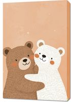 Obraz 60x90cm Wzory dla Dzieci, Dziewczynki i Chłopca - Misie