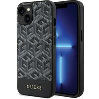 Etui Guess do iPhone 15, iPhone 14, iPhone 13, Czarny, MagSafe