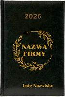 Kalendarz A5 2026 tygodniowy KSIĄŻKOWY PERSONALIZOWANY NAZWA FIRMY IMIĘ
