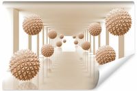 Fototapeta Do Salonu ABSTRAKCJA Kule Tunel Efekt 3D 405cm x 270cm