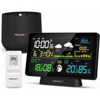 Stacja Pogodowa Pogody Bezprzewodowa Feegar Rain 7,5" Barometr Deszczomierz