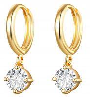 KOLCZYKI MIEDZIANE MODNE KLASYCZNE K05 ZŁOTE