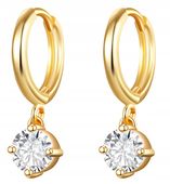 KOLCZYKI MIEDZIANE MODNE KLASYCZNE K05 ZŁOTE