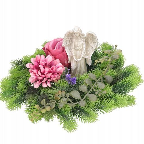 ANIOŁ STRÓŻ ANIOŁEK FIGURKA NA KOMUNIĘ, ŚLUB GRÓB WIANEK STROIK NA PREZENT na Arena.pl