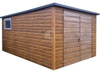 Schowek domek ogrodowy 3x4m Brama dwuskrzydłowa okno dach  ID843