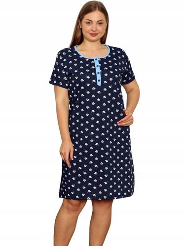 KOSZULA NOCNA 4 guziki LINIA PLUS SIZE nadwymiar DUŻA ROZMIARÓWKA duże XL na Arena.pl