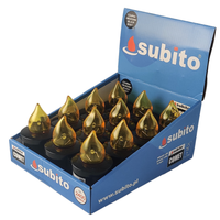 Wkłady LED do zniczy kapliczek SUBITO Comet czarny/żółty do 2400h 12szt.