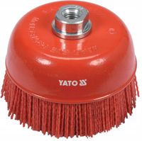 szczotka tarczowa 125mm m14 nylon red yato