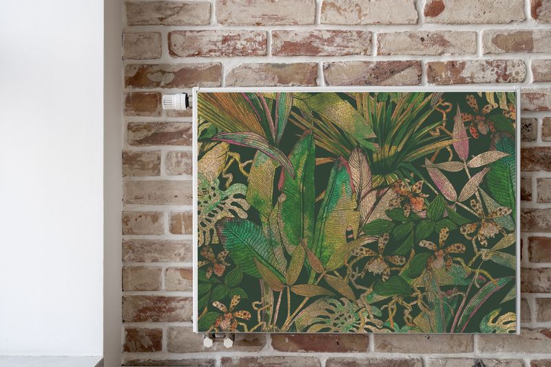 Magnetyczna Osłona Grzejnika TROPIKALNE Liście Natura 80cm x 60cm zdjęcie 6
