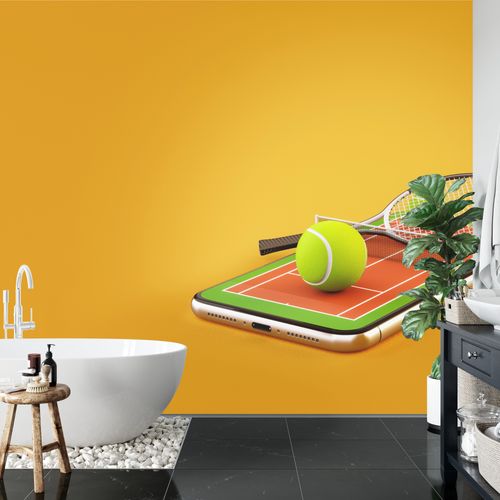Fototapeta Tenis Na Smartfonie Flizelina 208x146 na Arena.pl