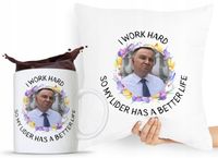 Zestaw Poduszka + Kubek Prezent Andrzej Duda Pis Z Nadrukiem Ze Zdjęciem